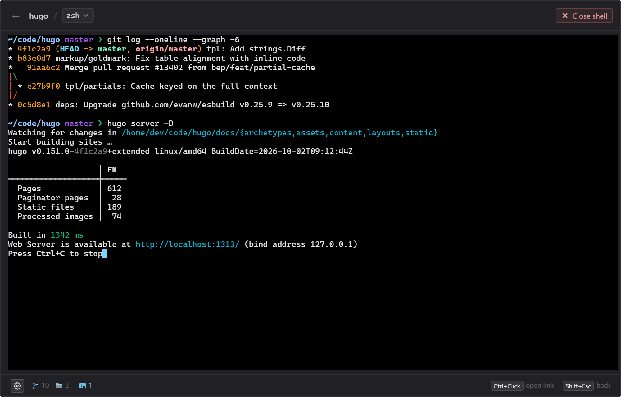 dev-prompt: press a hotkey, pick a repo, and see everything that project can do in one overlay